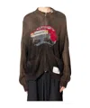 Miharayasuhiro Maison Mihara Yasuhiro Car Jacquard Knit Cardigan Black In Black
