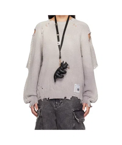 Miharayasuhiro Purple Sun Faded Like Knit Sweater
