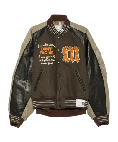 Miharayasuhiro Long-sleeve Color-block Casual Jacket In Green