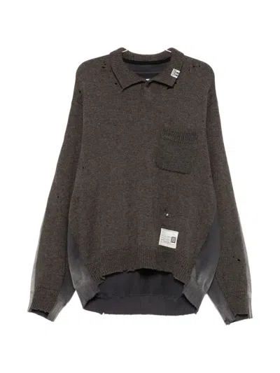 Miharayasuhiro Long-sleeves Sweater In Brown