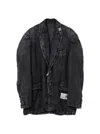 Miharayasuhiro Maison Mihara Yasuhiro Aged Jacket Black In Blue