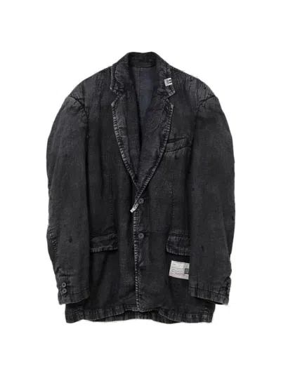Miharayasuhiro Maison Mihara Yasuhiro Aged Jacket Black In Blue