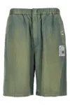 Miharayasuhiro Maison Mihara Yasuhiro 'aged Satin' Bermuda Shorts