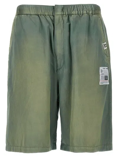 MIHARAYASUHIRO MAISON MIHARA YASUHIRO 'AGED SATIN' BERMUDA SHORTS