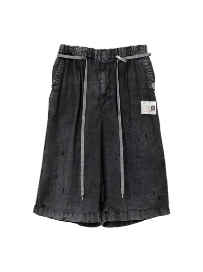 Miharayasuhiro Maison Mihara Yasuhiro Aged Wide Shorts Black