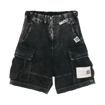Pre-owned Miharayasuhiro Maison Mihara Yasuhiro Amateur Sewn Cargo Shorts 'black' | Men's Size 46