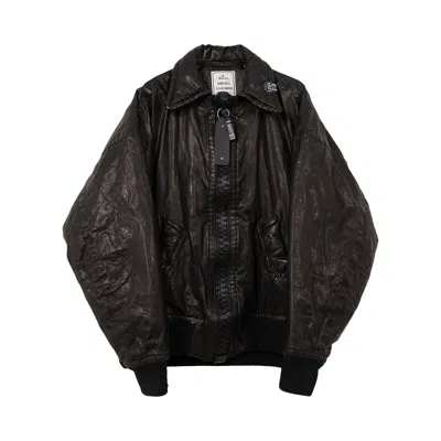 Pre-owned Miharayasuhiro Maison Mihara Yasuhiro Backlash Smooth Lesther Big Zip Blouson 'black' | Men's Size 50