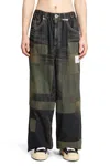 Miharayasuhiro Maison Mihara Yasuhiro Patchwork Denim Jeans In Grey