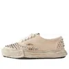 Miharayasuhiro Maison Mihara Yasuhiro Baker Og Sole Studded Canvas Low 'white' In Brown