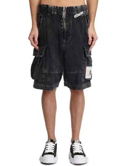 Miharayasuhiro Maison Mihara Yasuhiro Bermuda Amateur Sewn Cargo In Black