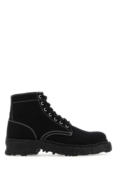 Miharayasuhiro Maison Mihara Yasuhiro Black Canvas Ankle Boots