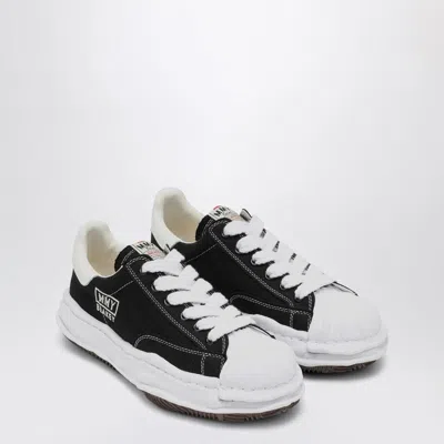 MIHARAYASUHIRO MAISON MIHARA YASUHIRO	  BLACK CANVAS BLAKEY LOW-TOP SNEAKERS