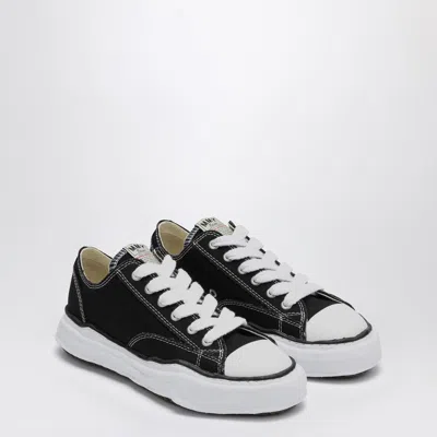 Miharayasuhiro Maison Mihara Yasuhiro Black Peterson Low Sneakers In Canvas Men In Gray