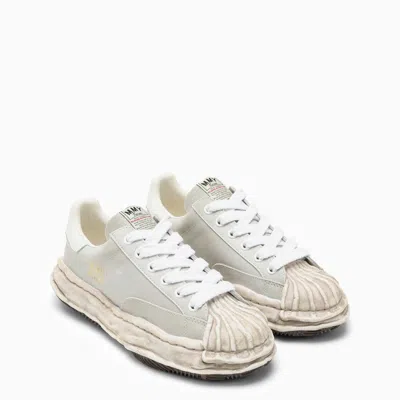 Miharayasuhiro Maison Mihara Yasuhiro Blakey Light Grey Leather Low Trainer Men In Neutral