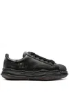 Miharayasuhiro Maison Mihara Yasuhiro Blakey Leather Low-top Sneakers In Black
