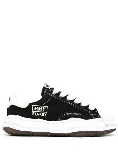 Miharayasuhiro Maison Mihara Yasuhiro Blakey Original Sole Canvas Low-top Sneakers In Black