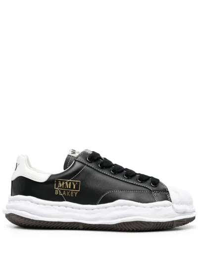 Miharayasuhiro Maison Mihara Yasuhiro Blakey Original Sole Leather Low-top Sneakers Shoes In Black