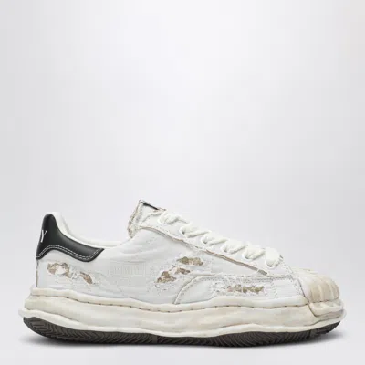 Miharayasuhiro Maison Mihara Yasuhiro Blakey Og Bicolor Canvas Sneakers With Worn-out Sole In White