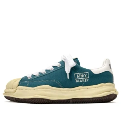 Miharayasuhiro Maison Mihara Yasuhiro Blakey Vl Og Sole Canvas Low-top Sneaker 'blue' In Green