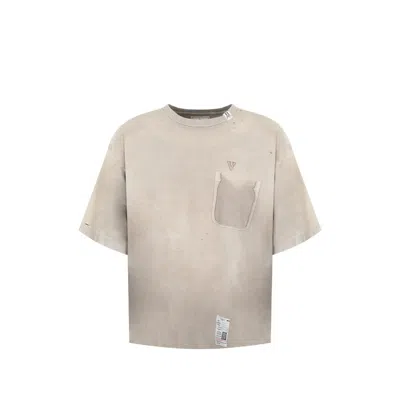 Miharayasuhiro Maison Mihara Yasuhiro Bleached Cotton T-shirt In Animal Print