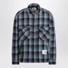 Miharayasuhiro Padded Shirt With Check Pattern And Chest Pockets In Blue