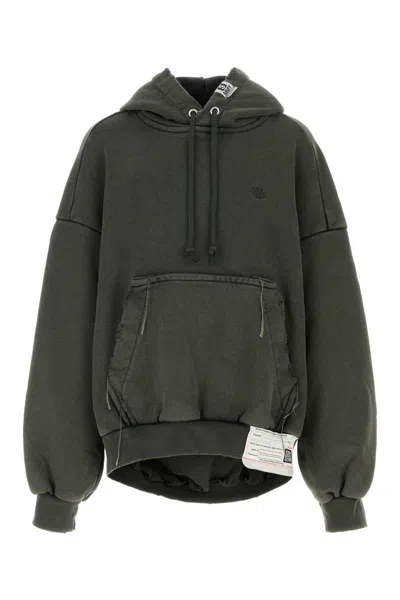 Miharayasuhiro Maison Mihara Yasuhiro Charcoal Cotton Oversize Sweatshirt In Grey