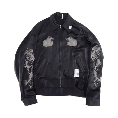 Pre-owned Miharayasuhiro Maison Mihara Yasuhiro Collared Souvenir Jacket 'black' | Men's Size 46