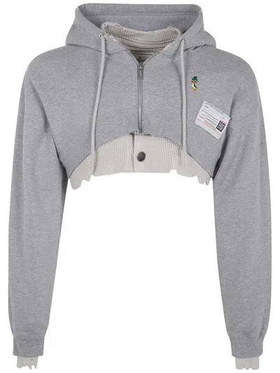 Miharayasuhiro Maison Mihara Yasuhiro Cropped Layered Parka Clothing In Gray