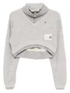 Miharayasuhiro Maison Mihara Yasuhiro Cropped Layered Pullover Clothing In Gray