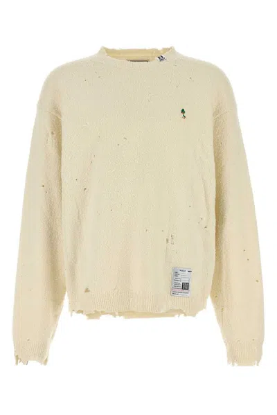 MIHARAYASUHIRO MAISON MIHARA YASUHIRO DESTROYED CREWNECK PULLOVER