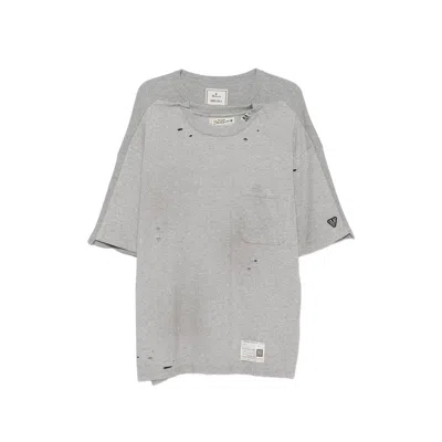 Miharayasuhiro Maison Mihara Yasuhiro Distressed Layered Cotton T-shirt In Animal Print