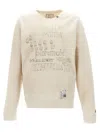 MIHARAYASUHIRO MAISON MIHARA YASUHIRO DISTRESSED PRINT SWEATSHIRT