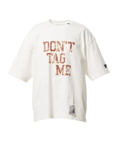 Miharayasuhiro Maison Mihara Yasuhiro Don't Tag Me Printed T-shirt In White