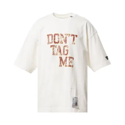 Pre-owned Miharayasuhiro Maison Mihara Yasuhiro Don't Tag Me Printed Tee 'white' | Men's Size 48