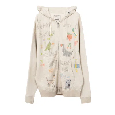 Pre-owned Miharayasuhiro Maison Mihara Yasuhiro Doodle Parka 'white' | Men's Size 46