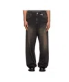 Miharayasuhiro Drawstring Light Wide Jeans In Black