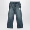 Miharayasuhiro Maison Mihara Yasuhiro Easy Waist Blue Washed Jeans In Blue