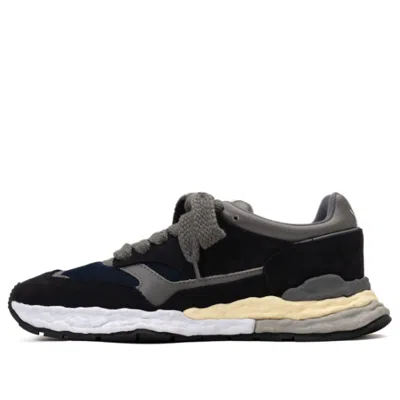 Miharayasuhiro Maison Mihara Yasuhiro George Og Sole Mix Material Low-top Sneaker 'navy' In Black
