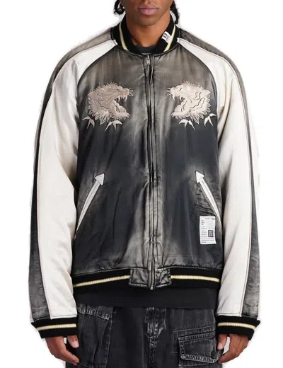 Miharayasuhiro Maison Mihara Yasuhiro Graphic Embroidered Padded Jacket In Multi