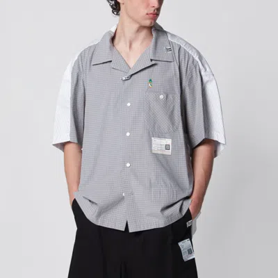 Miharayasuhiro Maison Mihara Yasuhiro Grey Checked Cotton Layered Shirt In Gray