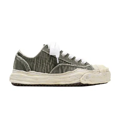 Pre-owned Miharayasuhiro Maison Mihara Yasuhiro Hank Og Sole Bleach-wash Denim Canvas Low 'gray' | Grey | Men's Size 40