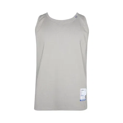 Pre-owned Miharayasuhiro Maison Mihara Yasuhiro Heavy Weight Jersey Tank Top 'light Grey' | Men's Size 48 In Gray