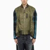 Miharayasuhiro Maison Mihara Yasuhiro Hollowed-out Khaki Bomber Jacket Men