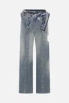 Miharayasuhiro Maison Mihara Yasuhiro Panelled Straight Leg Jeans In Blue