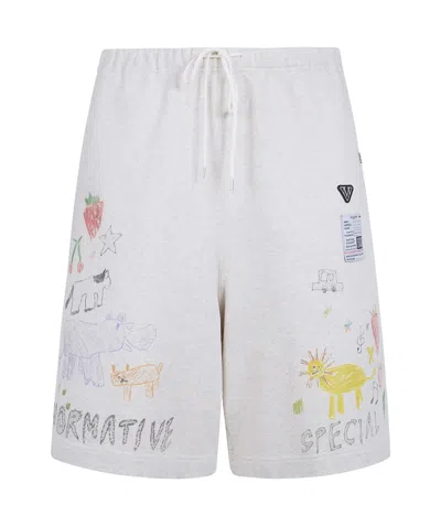 Miharayasuhiro Maison Mihara Yasuhiro Kids Doodle Shorts In White