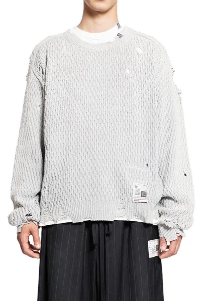 Miharayasuhiro Maison Mihara Yasuhiro Knitwear In Grey