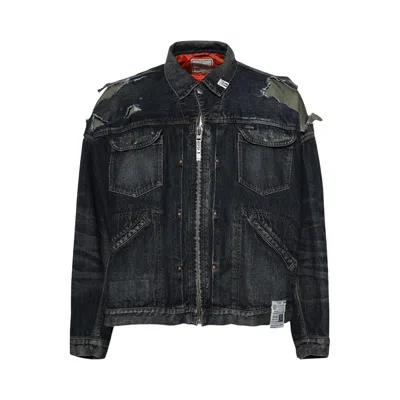 Pre-owned Miharayasuhiro Maison Mihara Yasuhiro Layered Denim Jacket 'indigo' | Blue | Men's Size 50