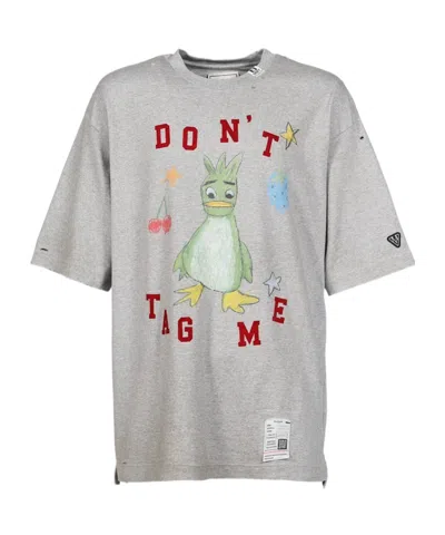 Miharayasuhiro Maison Mihara Yasuhiro Leon Doodle Printed T-shirt In Gray