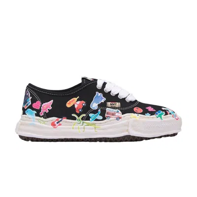 Pre-owned Miharayasuhiro Maison Mihara Yasuhiro Maison Mihara Yasuhiro Baker Og Sole Sticker Printed Canvas Low 'black' | Men