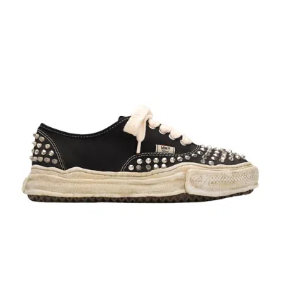 Pre-owned Miharayasuhiro Maison Mihara Yasuhiro Maison Mihara Yasuhiro Baker Og Sole Studded Canvas Low 'black' | Men's Size 